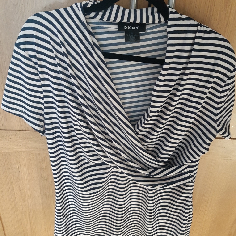 DKNY short sleeve blouse.